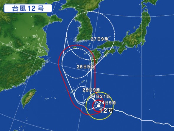 台風12号